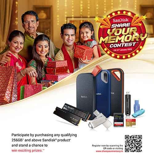 Sandisk â€˜Share Your Memoryâ€™ Festive Contest