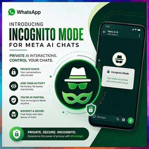 WhatsApp to introduce private ‘Incognito Chat’ for AI conversations