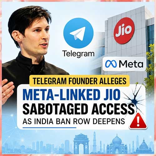 Telegram founder alleges Meta-linked Jio sabotaged access as India ban row deepens