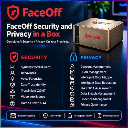 FaceOff Launches On-Premise Privacy and Security in a Box