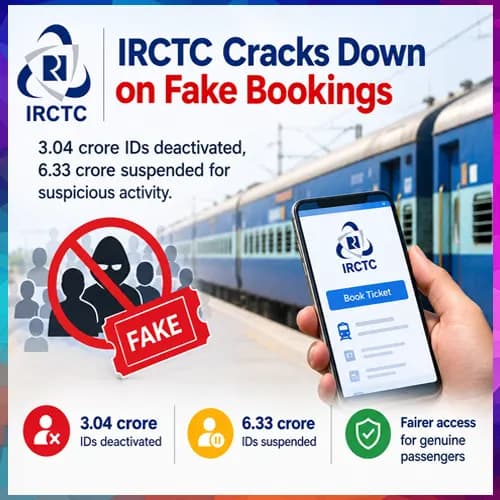 IRCTC deactivates over 3 crore user IDs for fraud in railway ticketing