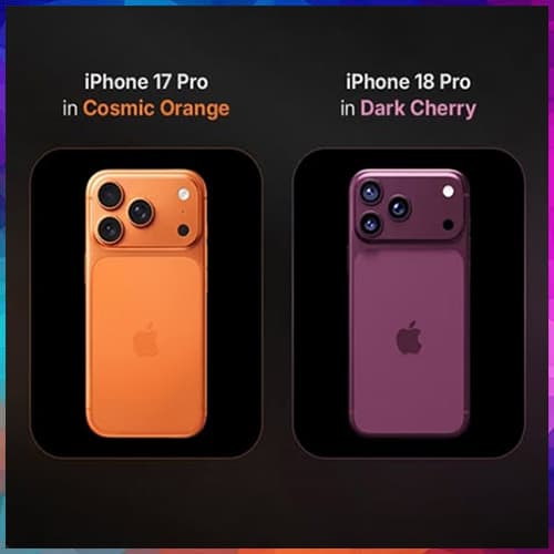 Apple may replace Cosmic Orange with Dark Cherry on iPhone 18 Pro