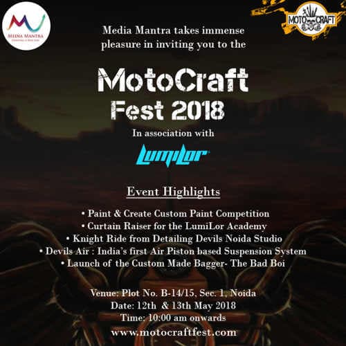 Detailing Devils to organize “Moto Craft Fest 2018†in India