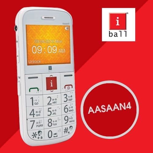 iBall launches a senior citizen phone "Aasaan4"