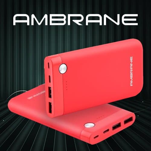 Ambrane India announces its 10,000mAh Power Bank in striking RED