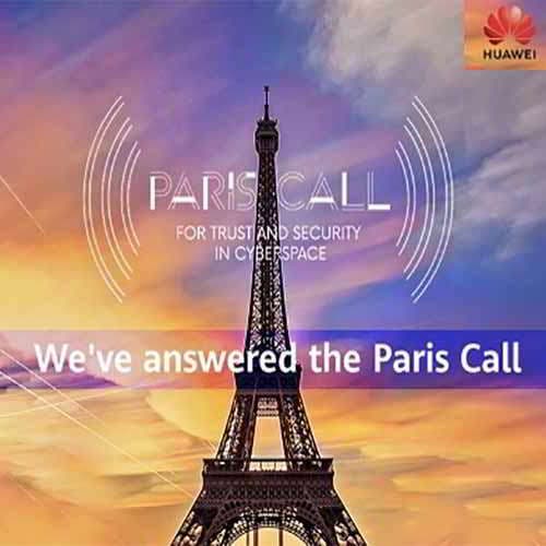 Huawei unites with Paris Call for trust and security in cyberspace