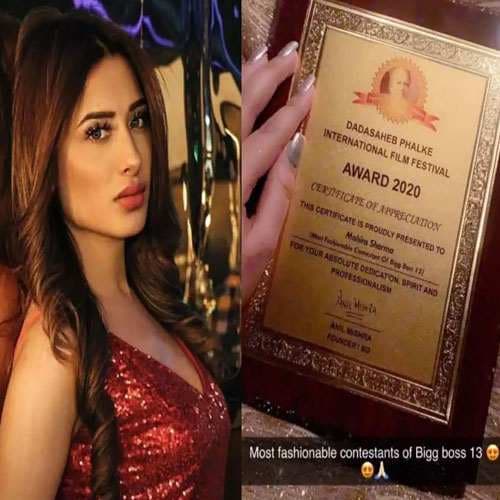 Bigg Boss 13â€™s Mahira Sharma apologises on forged Dadasaheb Phalke International award issue