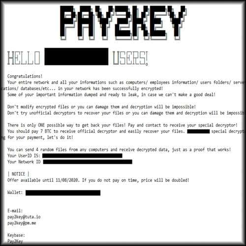Israeli companies are the new target with Pay2Key ransomware