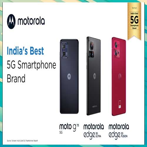 Motorola emerges as Indiaâ€™s Best 5G smartphone brand