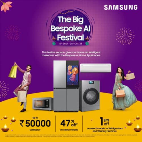 Samsung’s ‘Big Bespoke AI Festival’ brings exclusive discounts, cashback, and rewards on Bespoke AI appliances